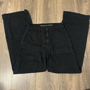 American Eagle Outfitters Black Wide Leg Pants